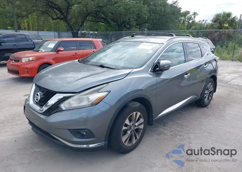 2015 Nissan Murano Sv z USA, uszkodzony, nr VIN 5N1AZ2MG2FN236623